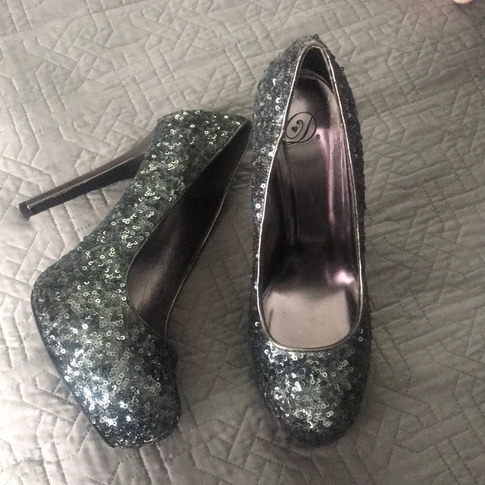 Sequin heels